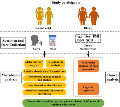 Characterization of the oral and gut microbiome in children with obesity aged 3 to 5 years